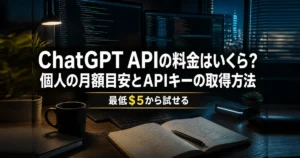 ChatGPT APIの料金はいくら？個人の月額目安とAPIキーの取得方法